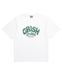 그리쉬(GRISH) 슬라임 로고 티셔츠 화이트