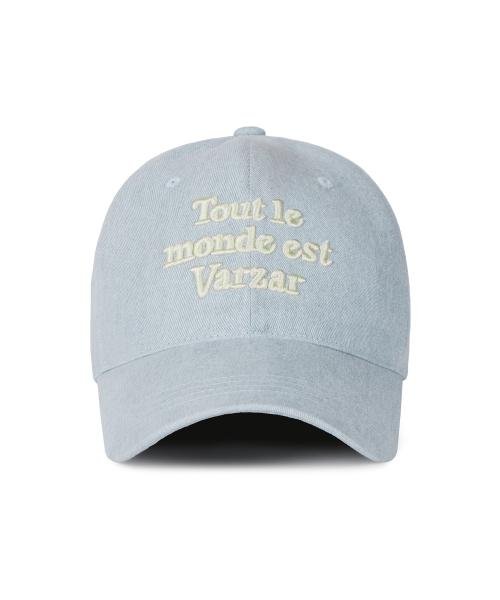 Musinsa Varzar Tmv Lettering Ball Cap Pigment Sky