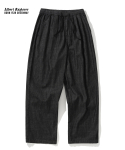 유니폼브릿지(UNIFORM BRIDGE) AE denim string easy pants 6oz black washed