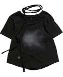 플레어업(FLAREUP) Vanish Tie Scarf T-Shirt (FL-114_Black)