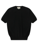 벨리프(BELLIEF) Essential Short Sleeve Round Knit (Black)