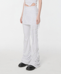 플레어업(FLAREUP) [SET] Handmade Twisted Skirt Pants (FL-237_White)