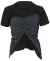 플레어업 Bustier Layered T-Shirt (FL-122_Black&Charcoal)