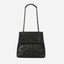 콰니(KWANI) Lozenge Studded Bag Small Midnight Black