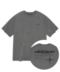 세인트페인(SAINTPAIN) SP 피그먼트 서클 세인트 반팔 티셔츠-그레이