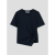에잇세컨즈 코튼블렌드 밑단 꼬임 반소매 티셔츠  네이비 (324442LY3R)