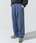 Pigment Dyed One Tuck Sweat Pants [Blue]