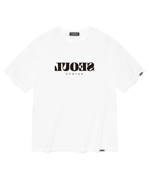 MUSINSA SAINTPAIN SP City Tour Short Sleeved T Shirt Seoul White