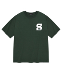 세인트페인(SAINTPAIN) SP 이니셜 반팔 티셔츠-그린