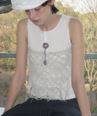 타입서비스(TYPESERVICE) Handmade Knitted Wrap Scarf [Lig...
