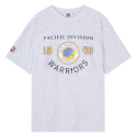 엔비에이(NBA) GSW 하드우드 반팔 티셔츠(N242TS022P) 멜란지 그레이