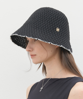 할렌 net strap bonnet hat (C048_black)