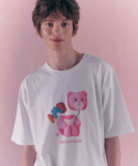 [엠블러X벨리곰] Belly ballon 오버핏 반팔 티셔츠 BS303 (화이트)