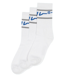 리플레이컨테이너(REPLAY CONTAINER) [3PACK] gray line socks (white)