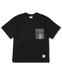 스티그마(STIGMA) Square Camouflage Pocket Oversized Short Sleeves T-Shirts Black