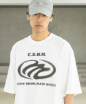 매스노운(MASSNOUN) CDMM 리얼 오버핏 반팔티 티셔츠 MSFTS003-WT