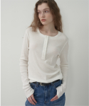 모트(MOTT) 헨리넥 클래식 티셔츠 - White
