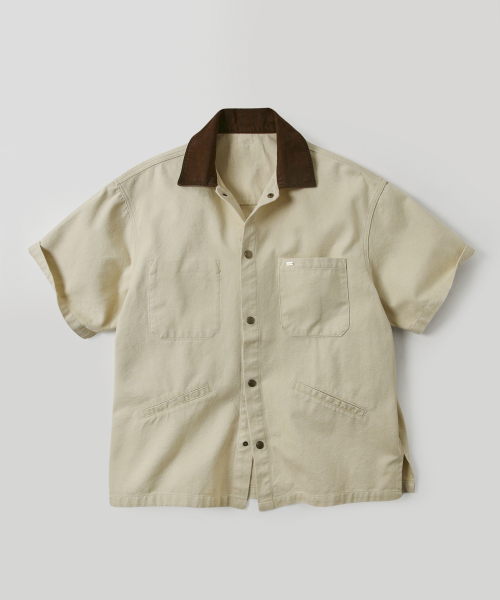 MUSINSA LAFUDGESTORE US 1955 VTG Work Half Shirt Butter