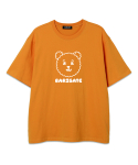 바리게이트(BARIGATE) Big Bear Logo 오버핏 반팔 티셔츠 (BS022) 옐로우