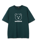 바리게이트(BARIGATE) Big Bear Logo 오버핏 반팔 티셔츠 (BS022) 그린