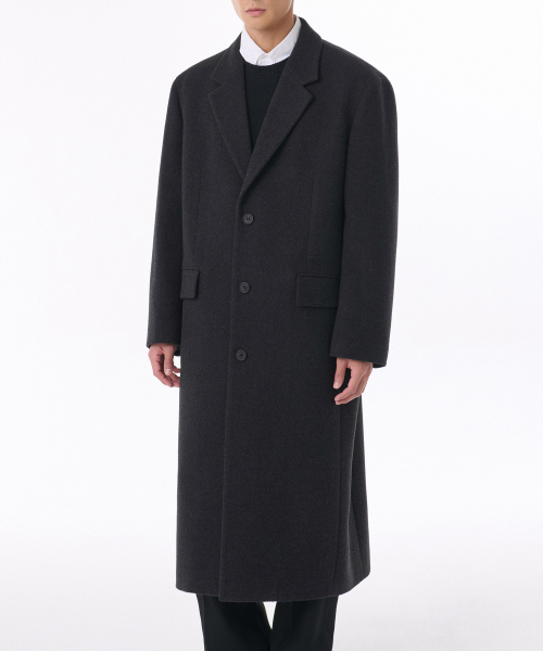 MUSINSA MUSINSA STANDARD Wool Blend Big Daddy Single Maxi Coat