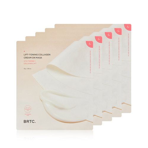 BRTC Reftoning Collagen Cream On Mask Pack 5 Sheets