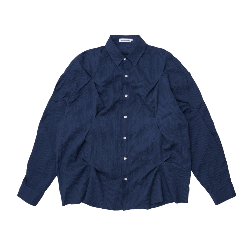 SEERSUCKER BITE SHIRTS NAVY