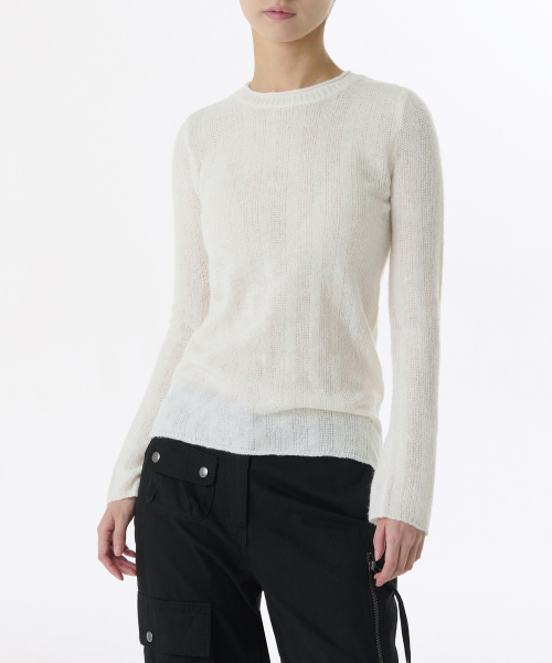 MUSINSA公式 MUSINSA STANDARD WOMAN Women s Sheer Vertical Textured Knit