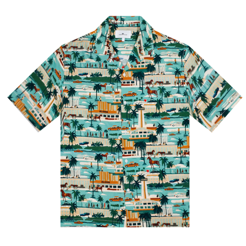 Hawaiian Shirt Monaco - Mint