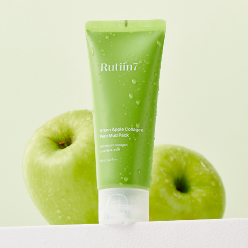 RUTIIN7 Green Apple Collagen Pore Mud Pack Green Apple Wash-Off Pack 100g