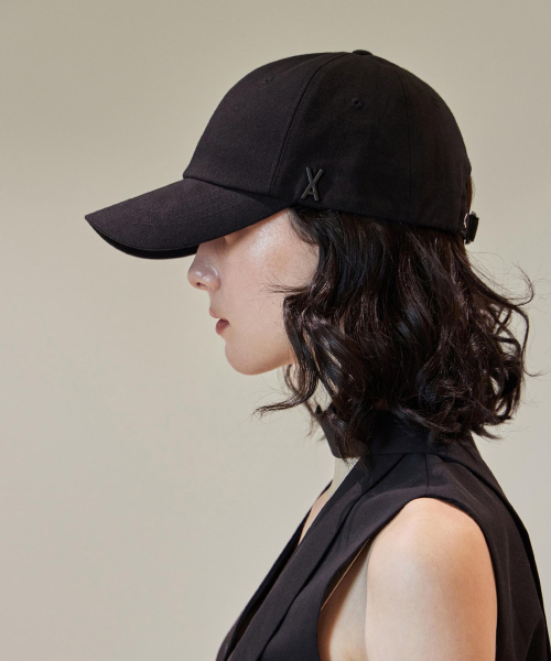 MUSINSA VARZAR VA Black Stud Ball Cap Black