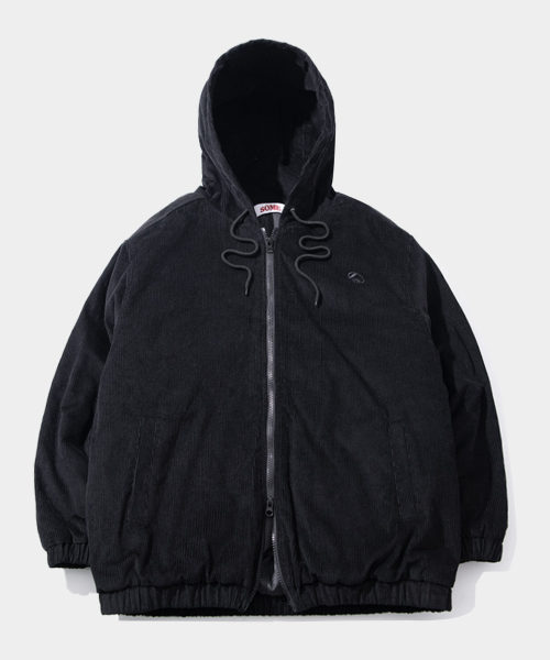 Musinsa Some Place Hooded Balloon Corduroy Harrington Quilted Two Way