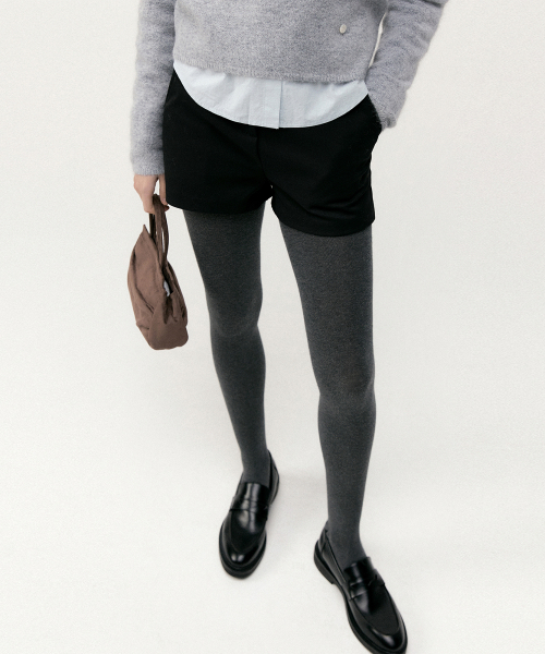 MUSINSA LOEIL Minimal Fleece Shorts Black