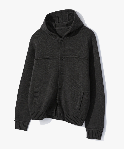 MUSINSA SUARE LEGACY HOOD KNIT FRENCH BLACK