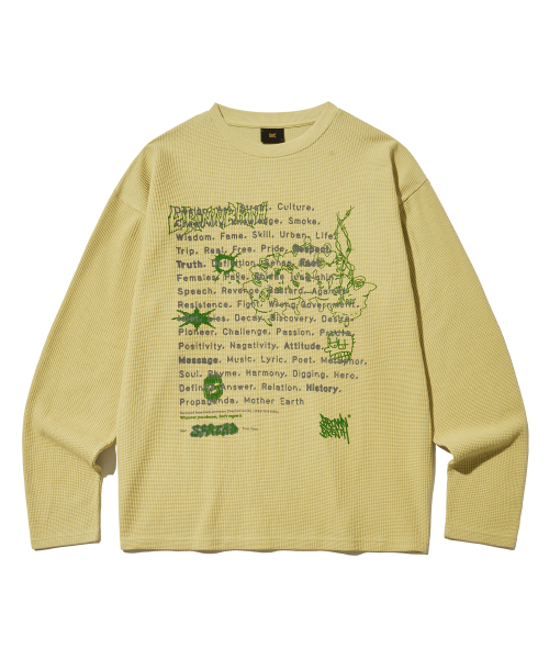 Musinsa Brownbreath Decay Waffle Longsleeve Mustard