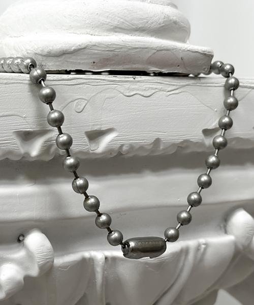 6MM Ball Chain Necklace - Dark Silver