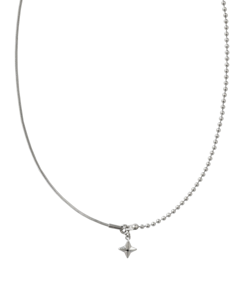 Surgical Steel Star Ceiling Necklace _ Silver