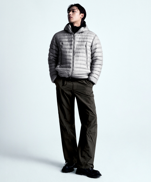 [City Leisure] NP Structured Belted Pants [Mud Gray]