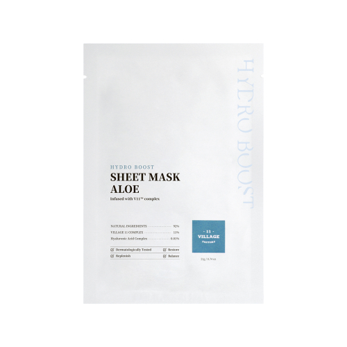 Village 11 Factory Hydro Boost Sheet Mask Aloe 10 Sheets