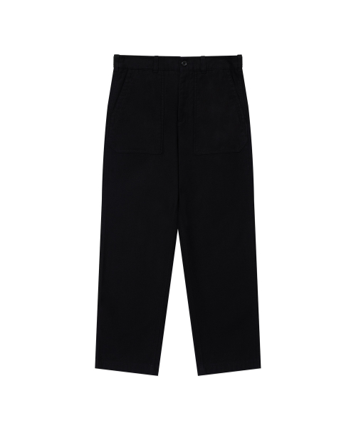 Black Satin Utility Pants