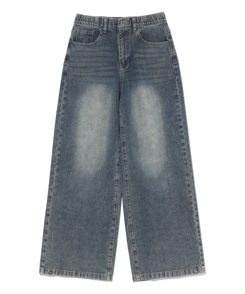 Two-Way Wide Denim Pants LQ5DF527_INDIGO