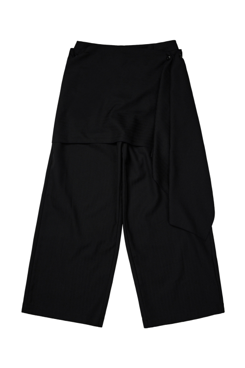 DEINET WRAP PANTS IN BLACK