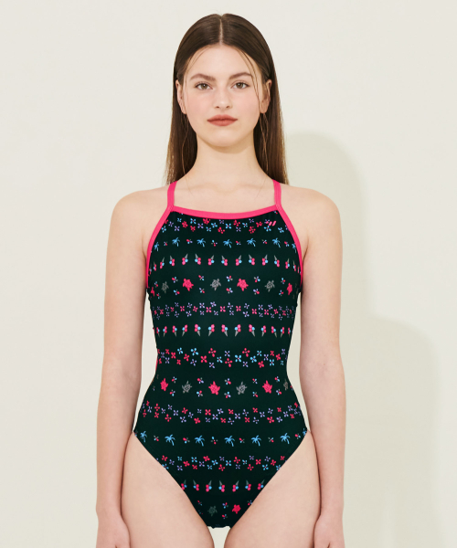 Tiny Island V-Back Swimsuit Black (SWE1WS013 )