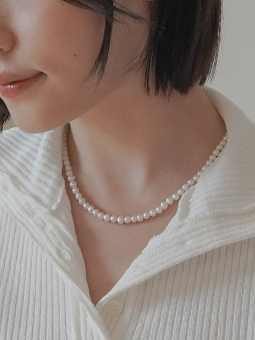 Glow pearl necklace #N097