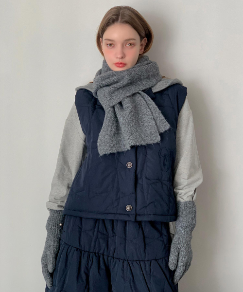 Golgi Knit Muffler + Gloves Set (8colors)