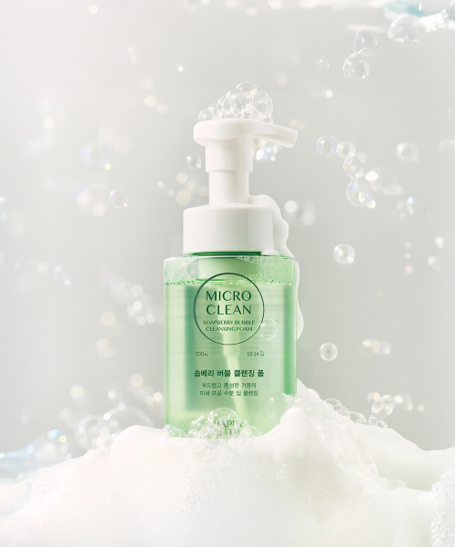 HAPPYBATH Micro Clean Soapberry Bubble Cleansing Foam 300ml