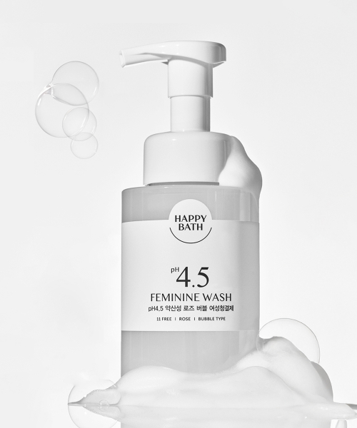 HAPPYBATH pH4.5 Mild Acidic Rose Bubble Women's Cleanser 300ml