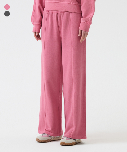 3-layer jersey pigment wide pants (LRTSCYW573M)