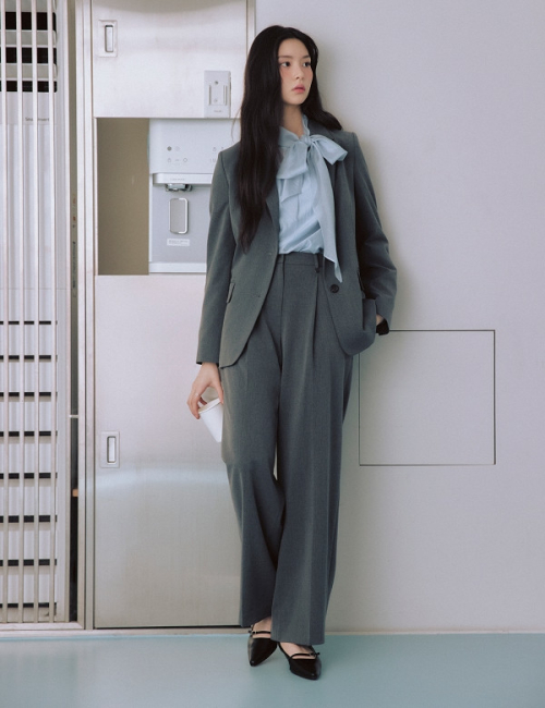 OLDE Basic Ver One-Tuck Wide Banding Slacks_RMTWG23R12