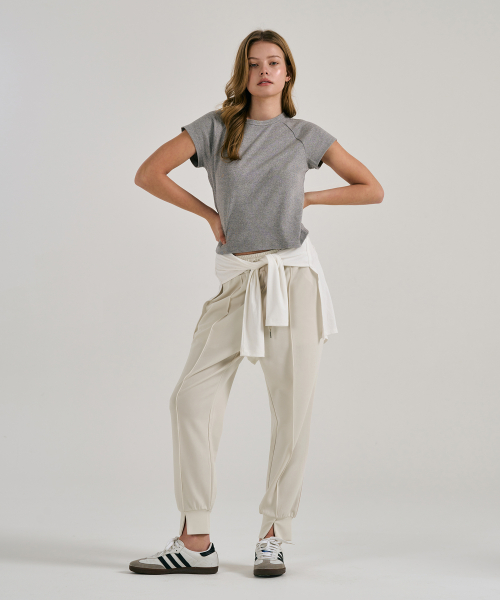 Split Hem Baggy Jogger Pants (3 colors)